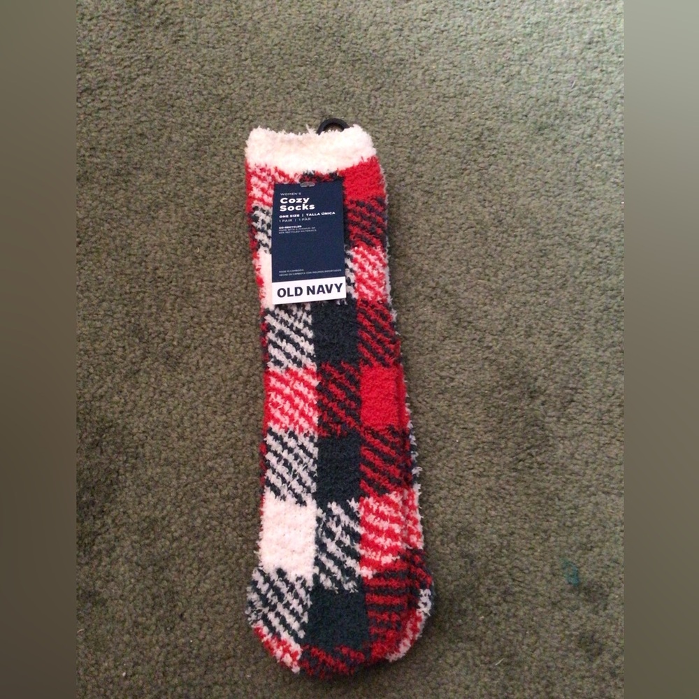 NWT Old Navy Plaid Cozy Socks